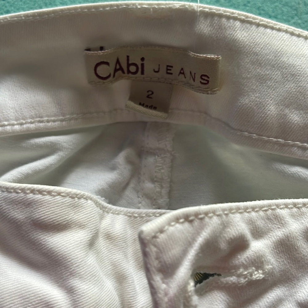 Cabi white jeans slim cut
